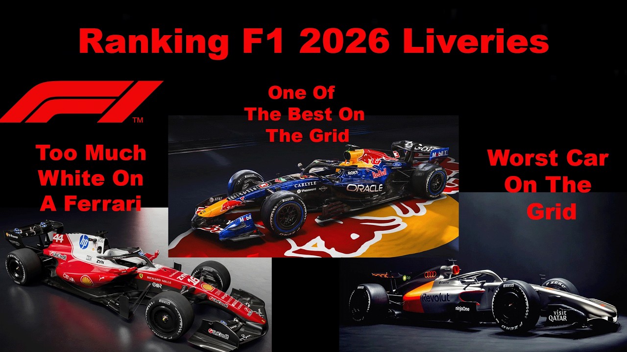 Ranking F1 2026 liveries ( Red Bull Best Livery/ Audi F1 Worst Livery on the Grid)