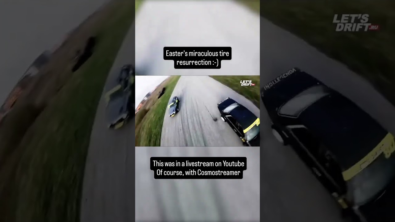 Tire flies off while drifting and mounts back