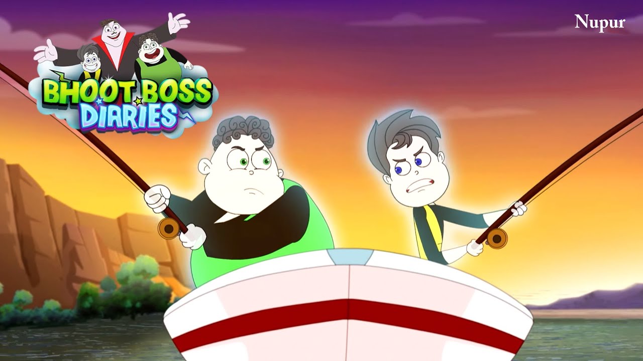 थकेला पकेला की मछली पकड़ने की मस्ती | Paap-O-Meter | Bhoot Boss Hindi Cartoon | Moral Story For Kids