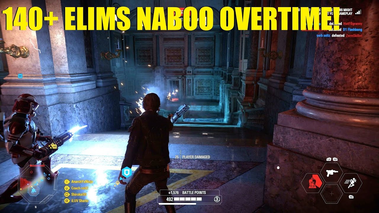 Han Solo and an unlikely Ally drop 140 elims in a CRAZY LONG overtime match! Star Wras Battlefront 2