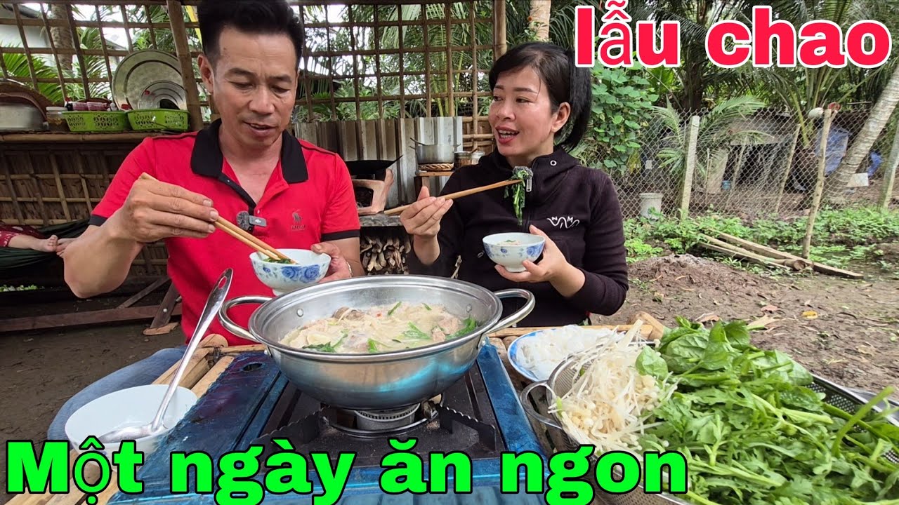 Lẫu chao rau vườn một ngày ăn ngon.  Cơm Quê 