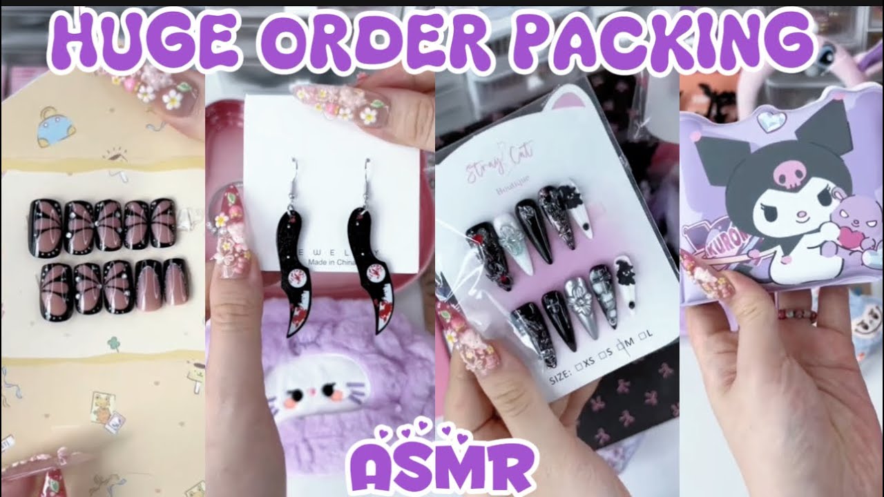 MARISSA HUGE ORDER PACKING 😳❤️‍🩹(ASMR)||SMALL BUSINESS 