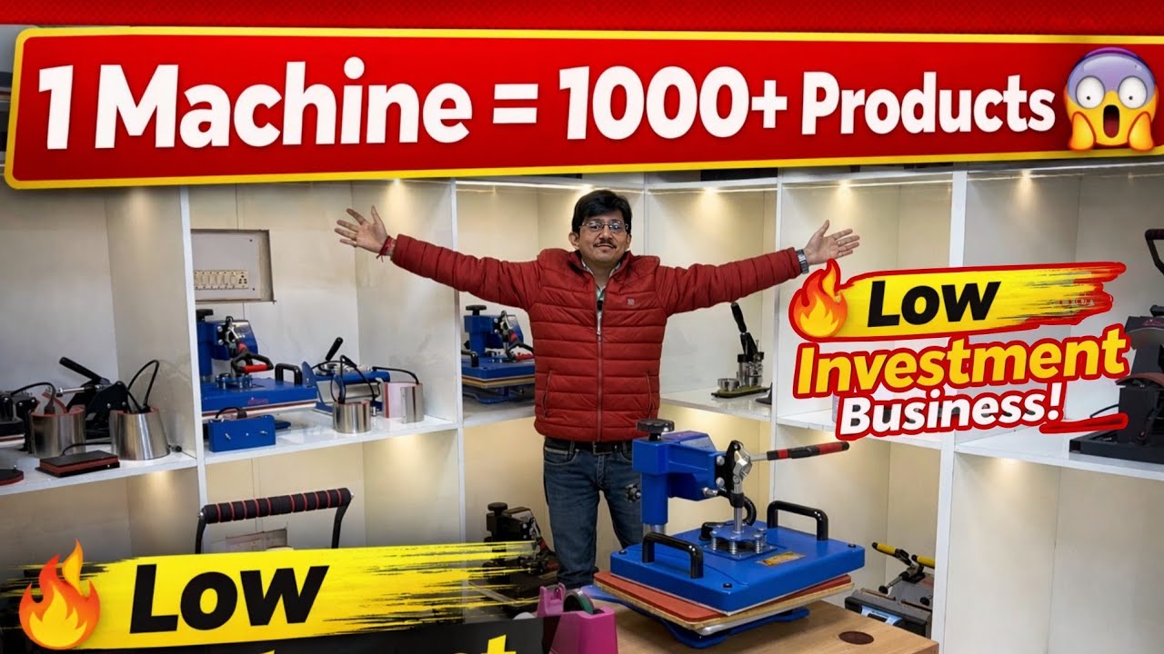 सिर्फ एक Sublimation Machine से करें 1000+ Products की Printing || घर बैठे शुरू करें कम लागत में