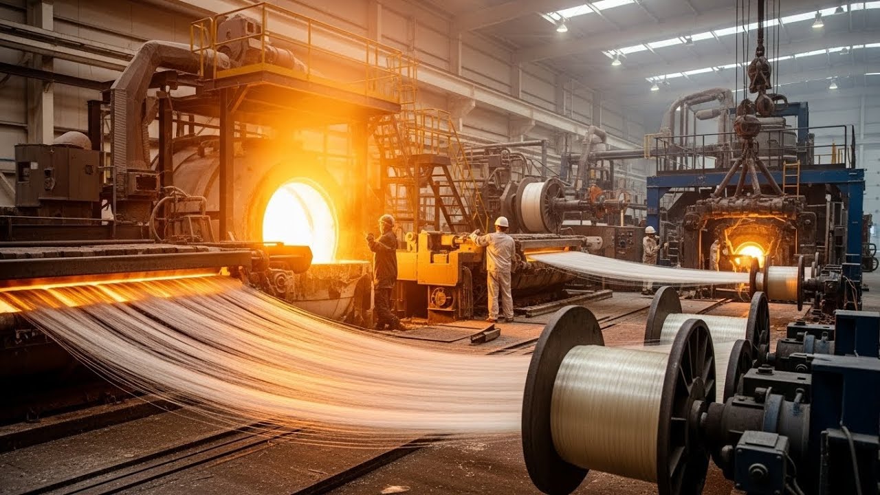 ガラス繊維はこうして大量生産される ― 軽量で数十億ドル規模の建材を生み出す工場の全工程公開