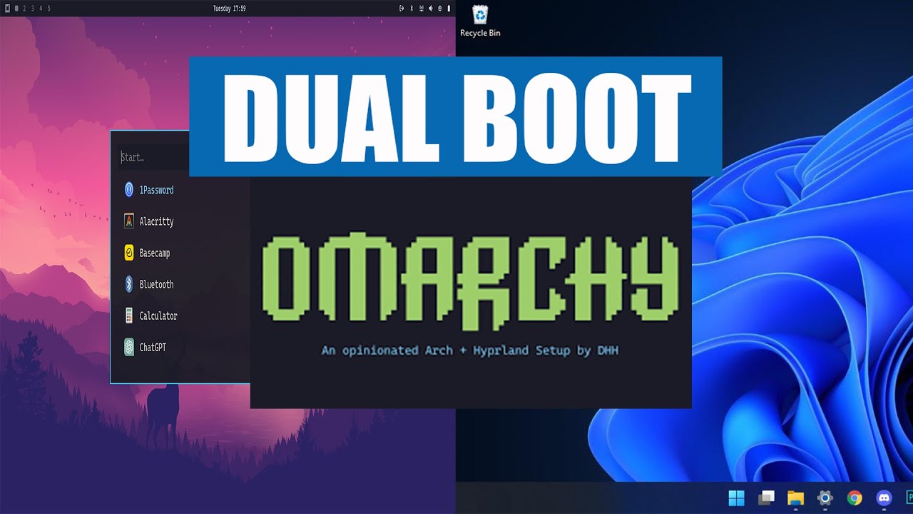 Как сделать двойную загрузку Omarchy и Windows 10/11 (обновленный метод) лучше всего с Limine и B...