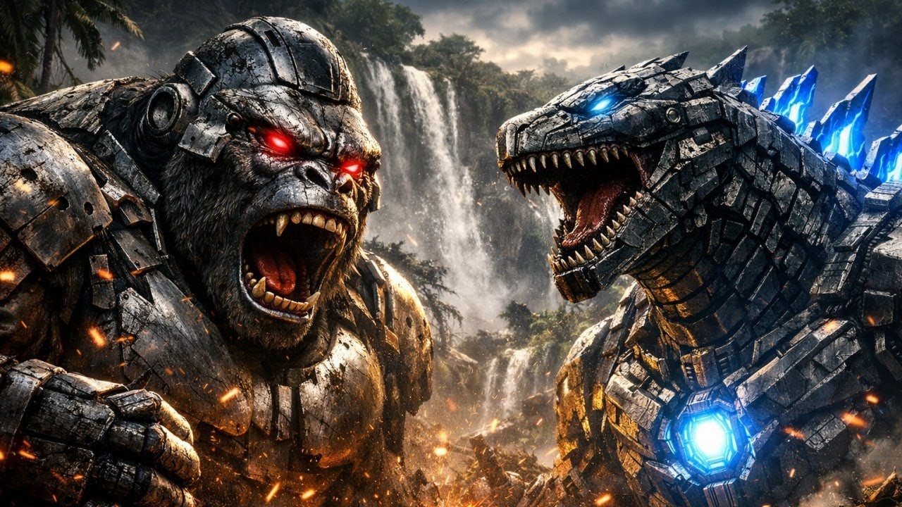 “Mecha Kong vs Mecha Godzilla – Epic Jungle Battle | Colossal Robot Titans Clash!”