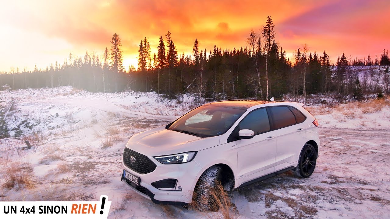 Тест Ford Edge 2019 2.0 D 238 CH на снегу