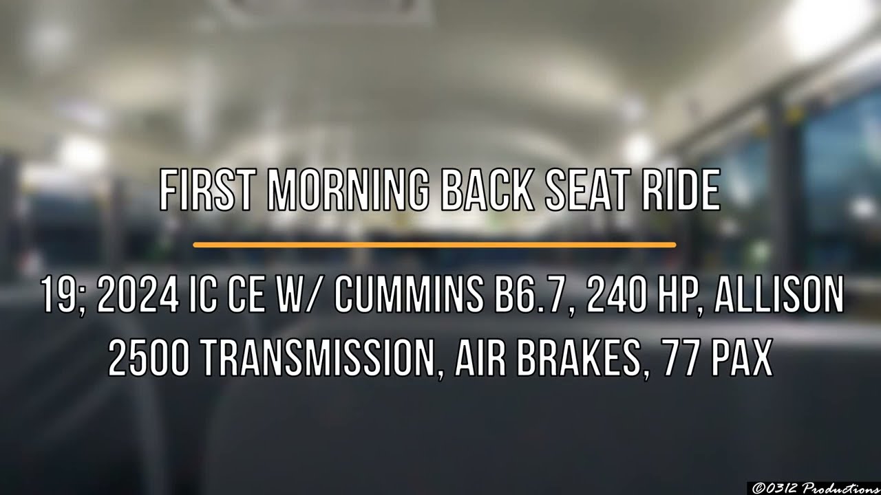 First Back Seat Ride in a BRAND NEW 2024 IC CE School Bus W/ Cummins B6.7