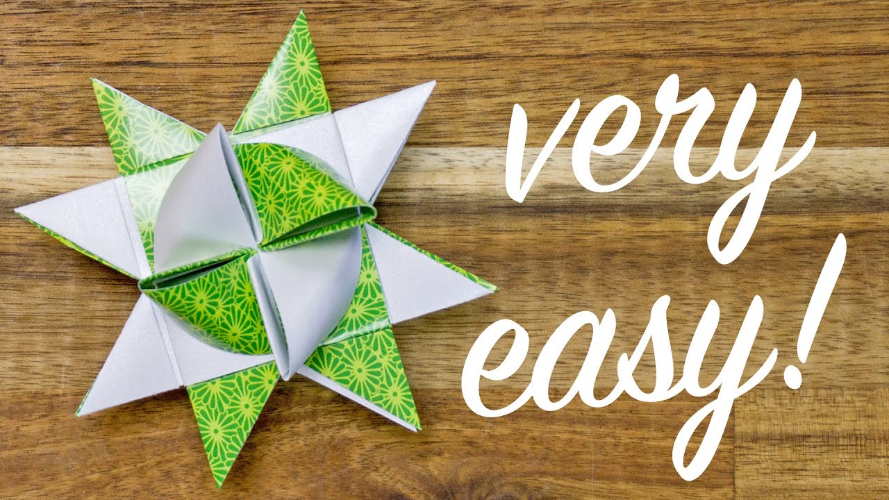 CHRISTMAS STAR ornament, how to fold a Danish Advent Star ⭐️🎄