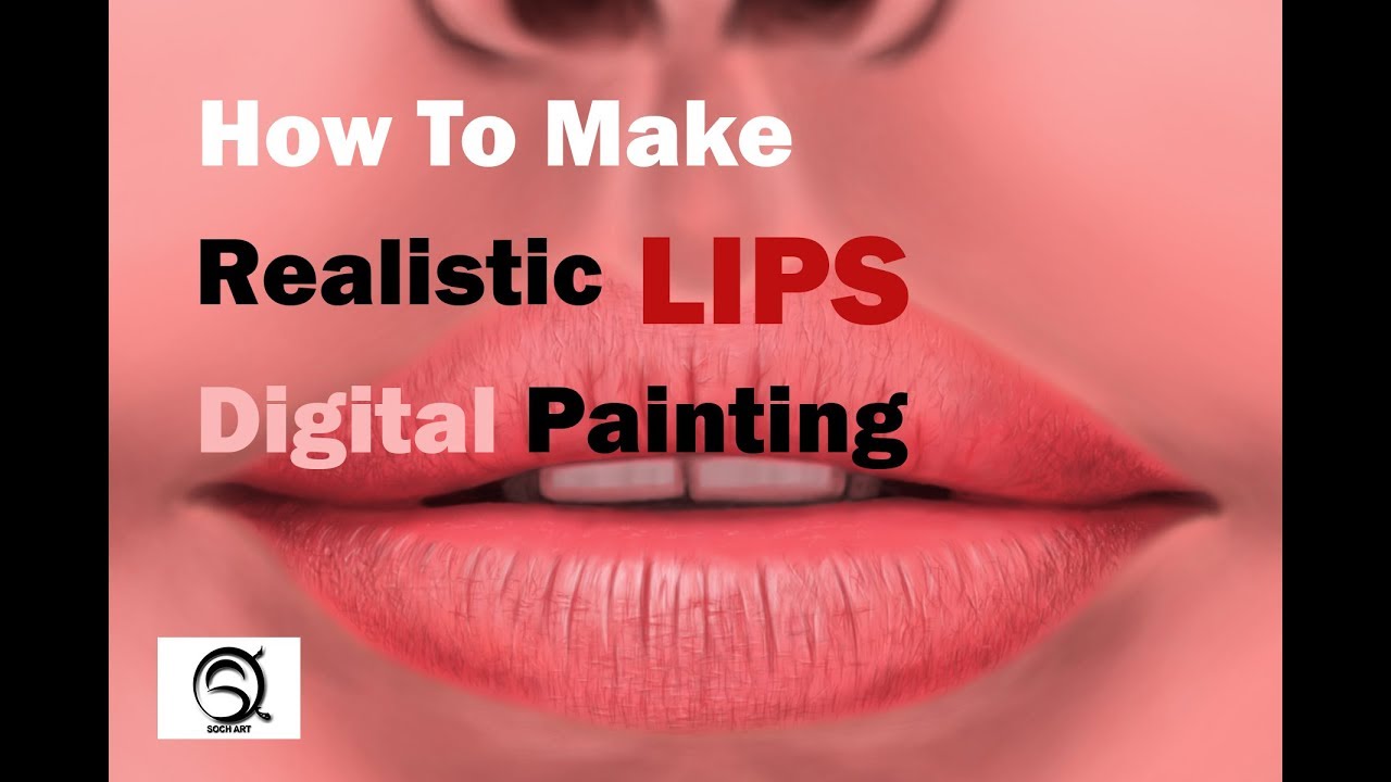 How To Make Realistic Lips I Digital Painting I Tutorial
