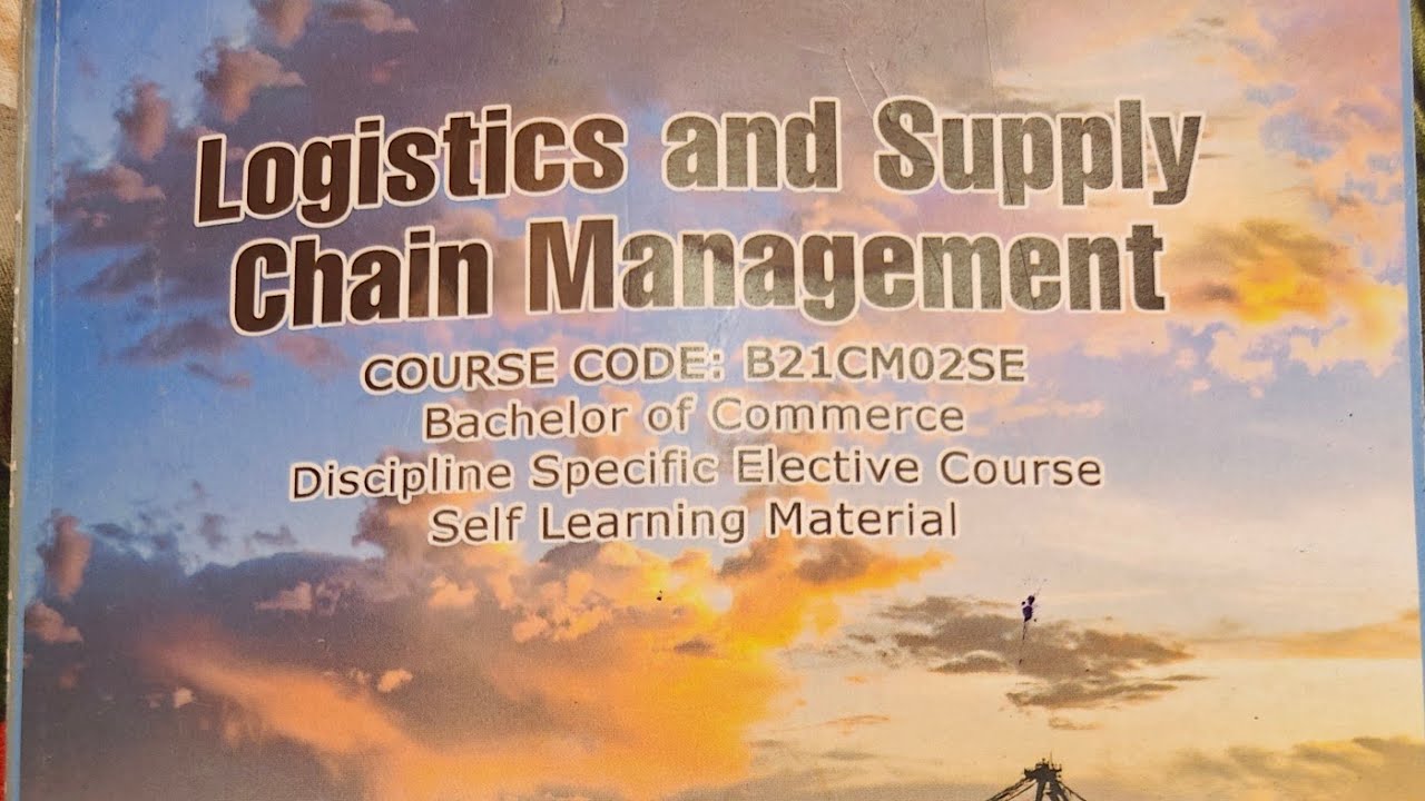Logistics and supply chain management 4PL And Supply Chain management 