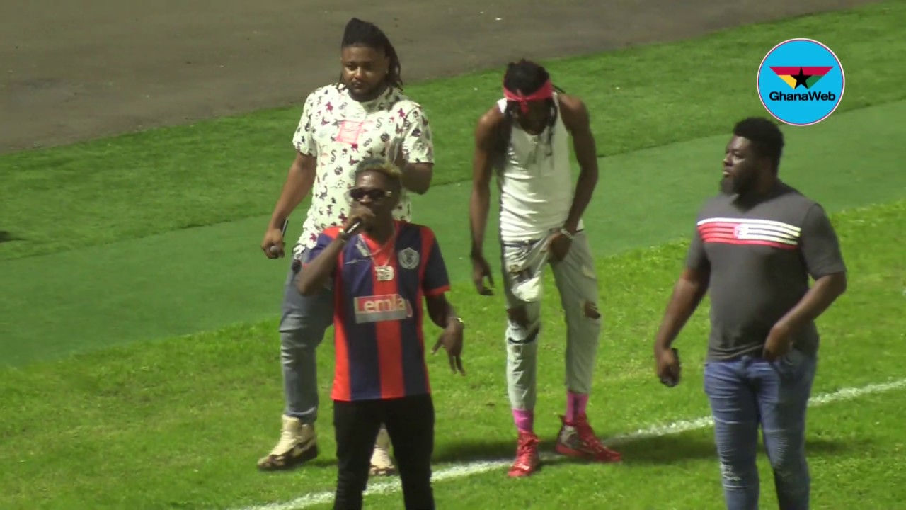 Shatta Wale's electrifying performance in Kotoko's 3-1 win against Legon Cities FC