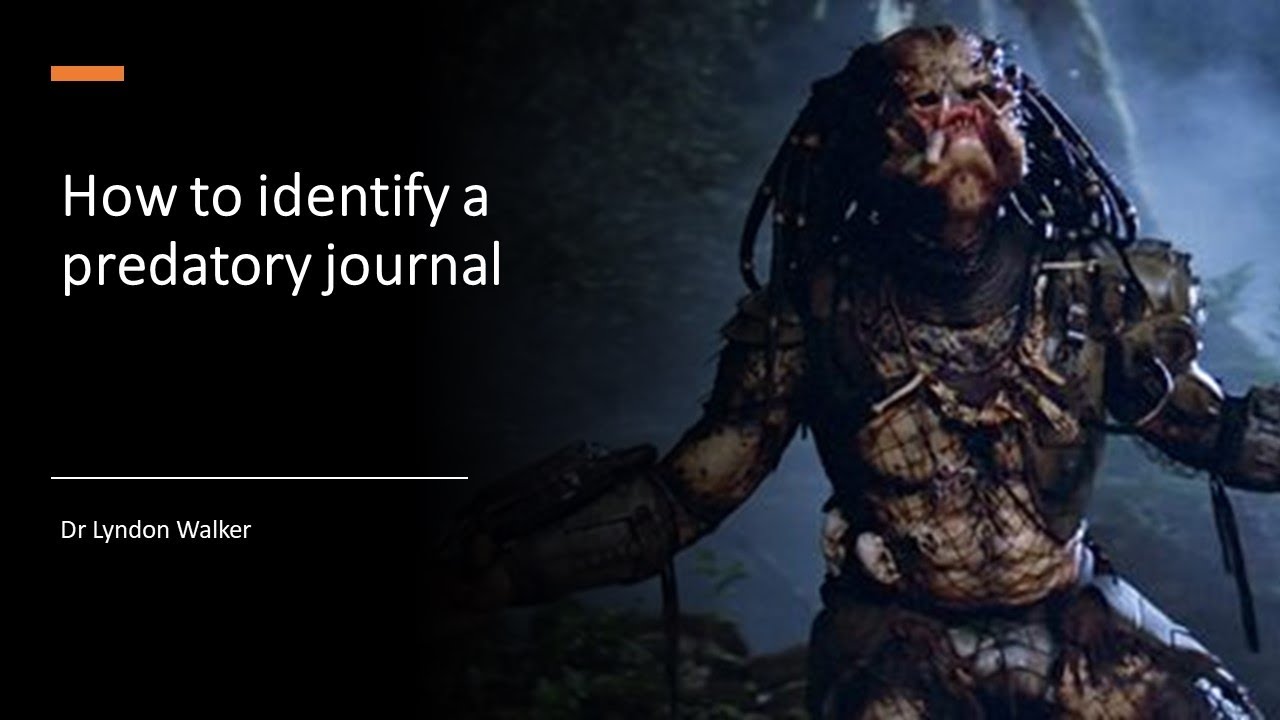 How to identify a predatory journal