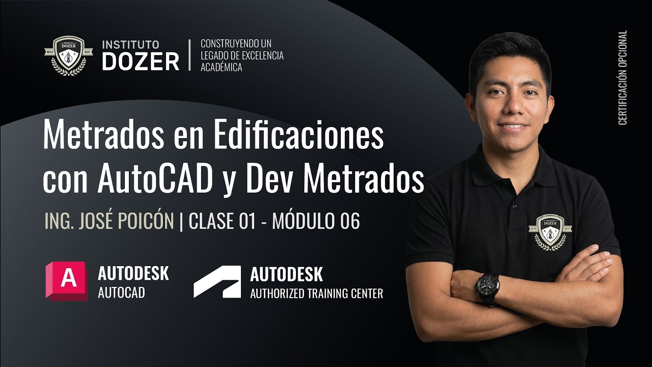 Metrados en Edificaciones con AutoCAD y Dev Metrados | Clase 01 - Módulo 06 Curso Gratuito