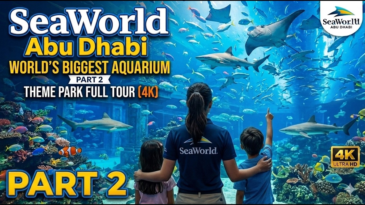 SeaWorld Abu Dhabi Part 2 | World Largest Aquarium (4K Full Tour)