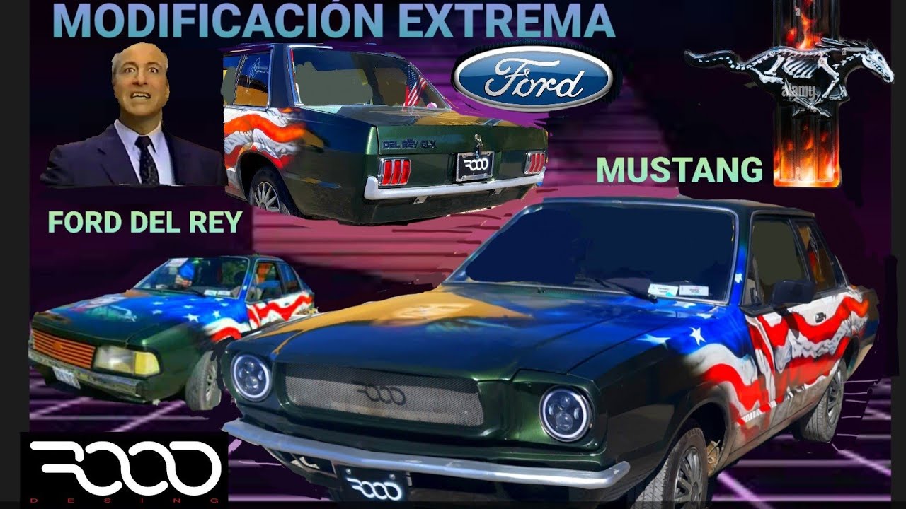 modificación extrema de ford del rey a ford mustang