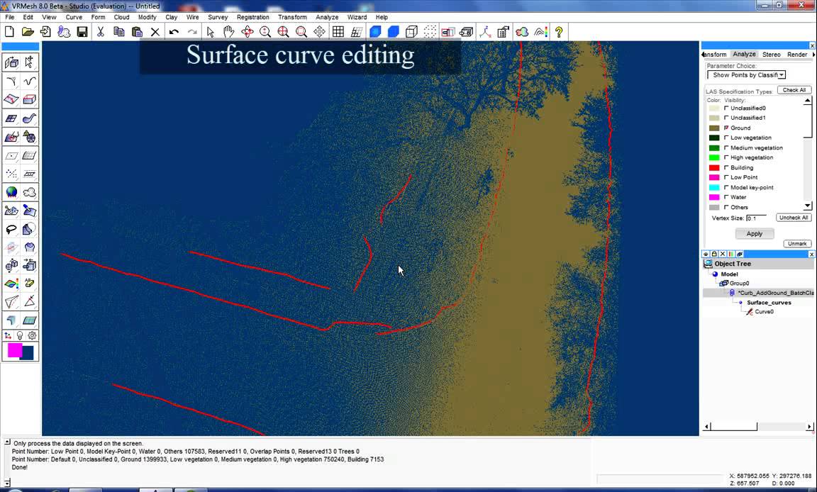 VRMesh Demo - Curves On Curbs