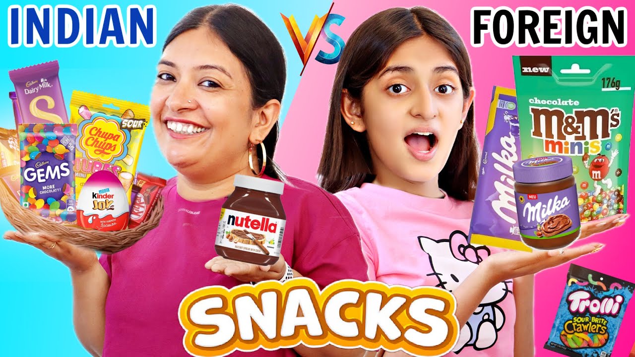 INDIAN vs FOREIGNER Snacks Challenge | देसी vs विदेशी | CookWithNisha