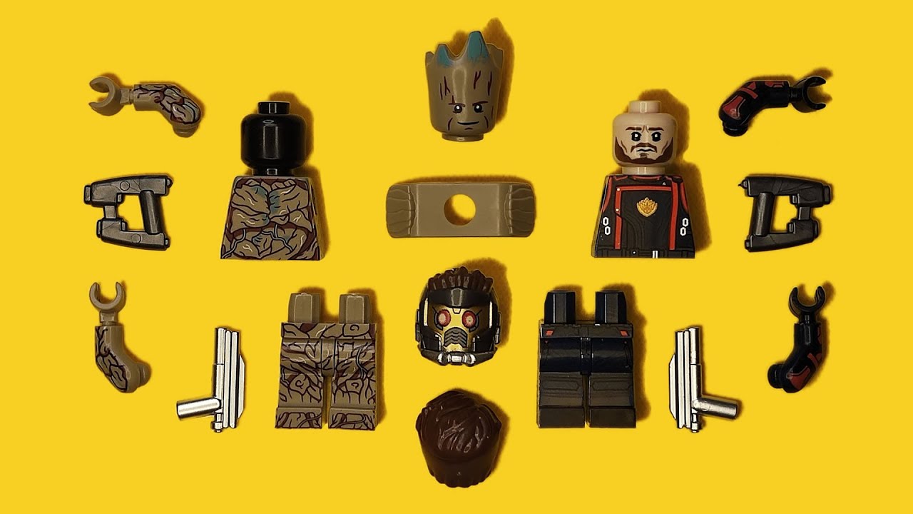 LEGO Star-Lord & Groot | Guardians Of The Galaxy Vol. 3 | Unofficial Minifigure | Marvel