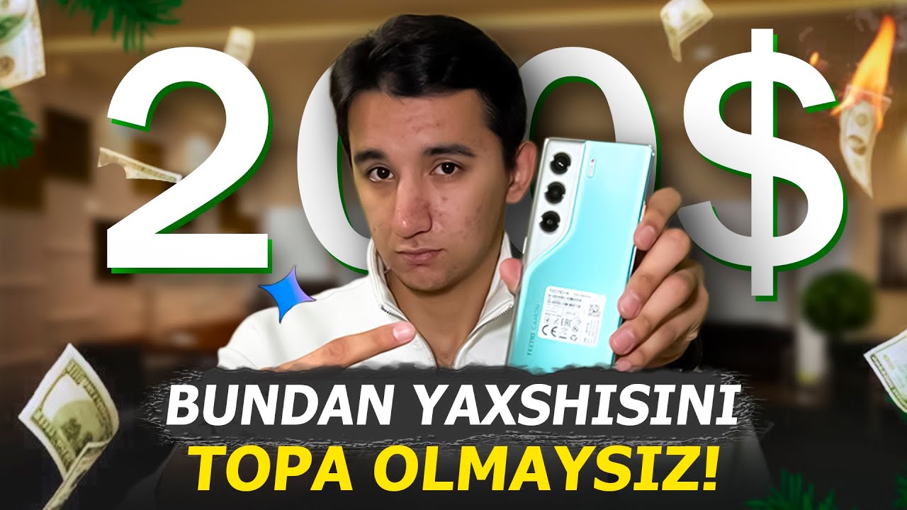 200$ ga BUNDAN YAXSHISINI TOPA OLMAYSIZ! TECNO CAMON 40 PRO