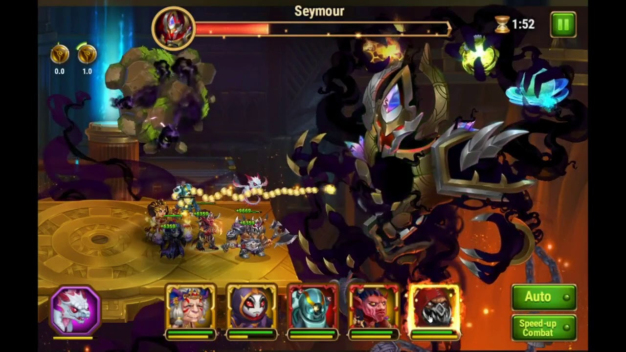 Hero wars - defeating Seymour with 30 seconds spare