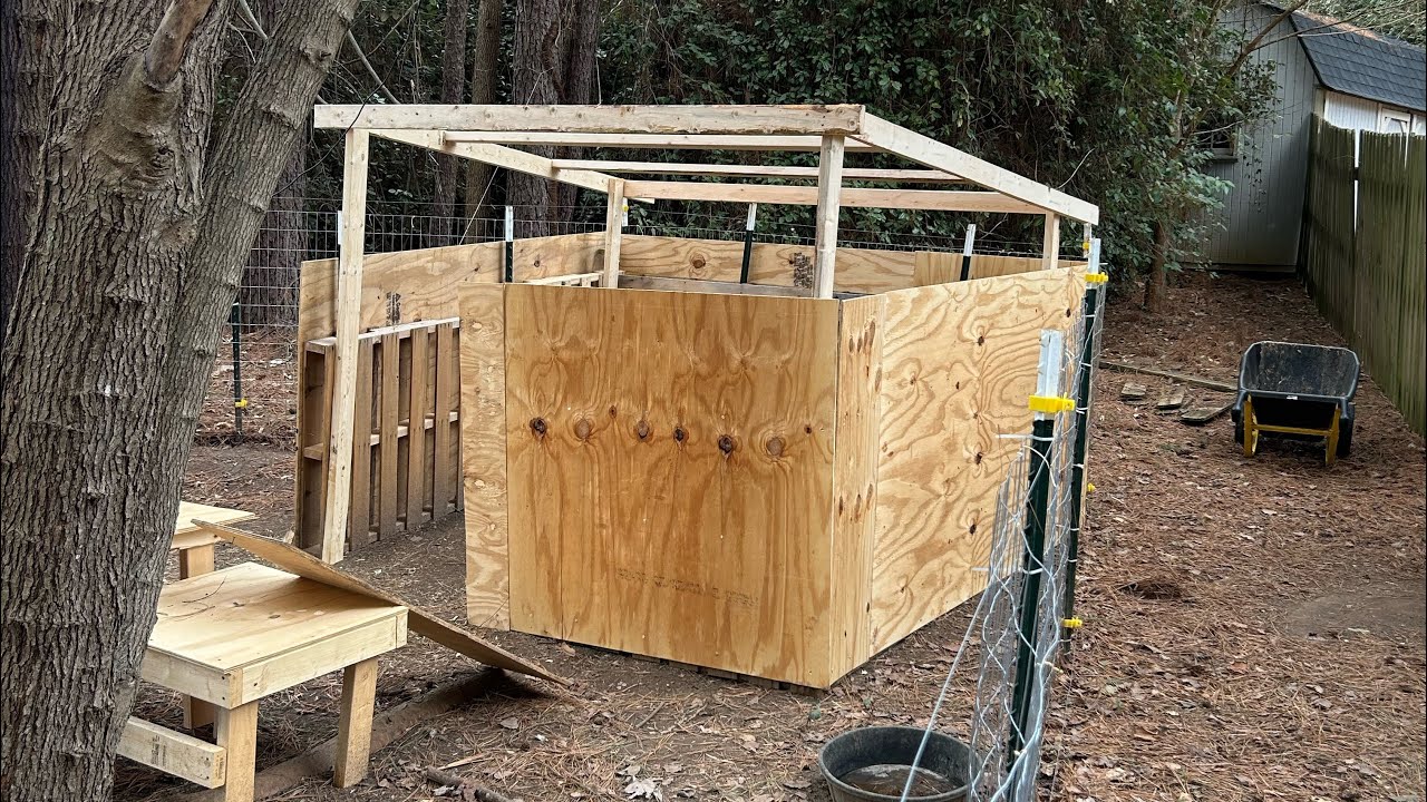 Goat Shelter Part 2: Adding the roof structure