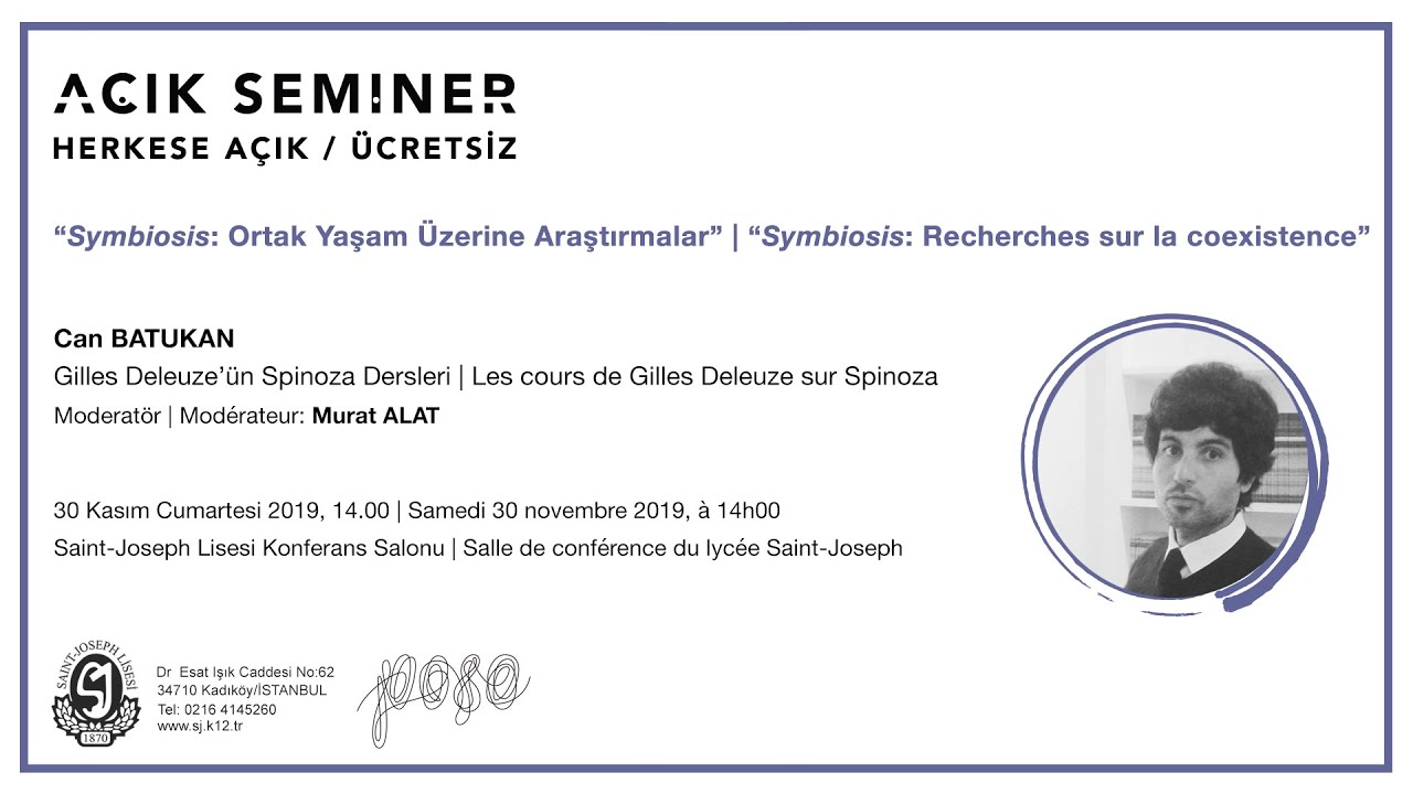3. Can Batukan - Gilles Deleuze'ün Spinoza Dersleri