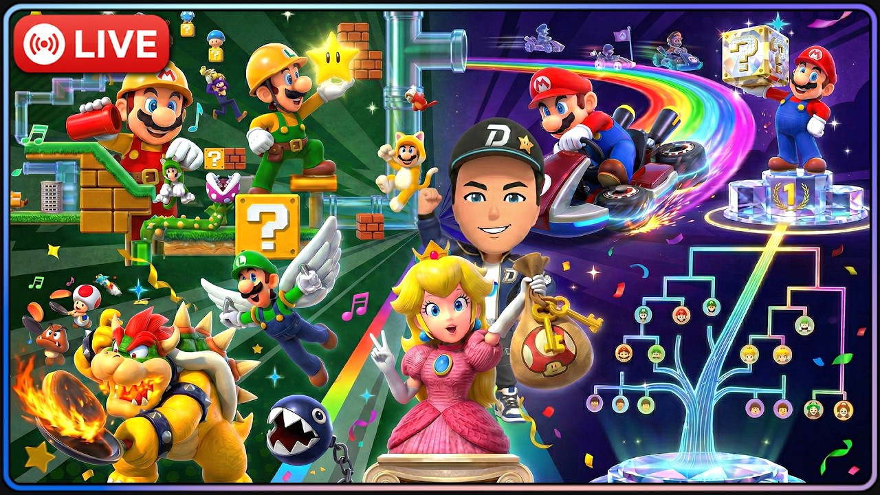 Minispiele-Turnier, Zuschauer-Level, Online-VS-Rennen, Mario Party Jamboree, Maker 2, Kart World