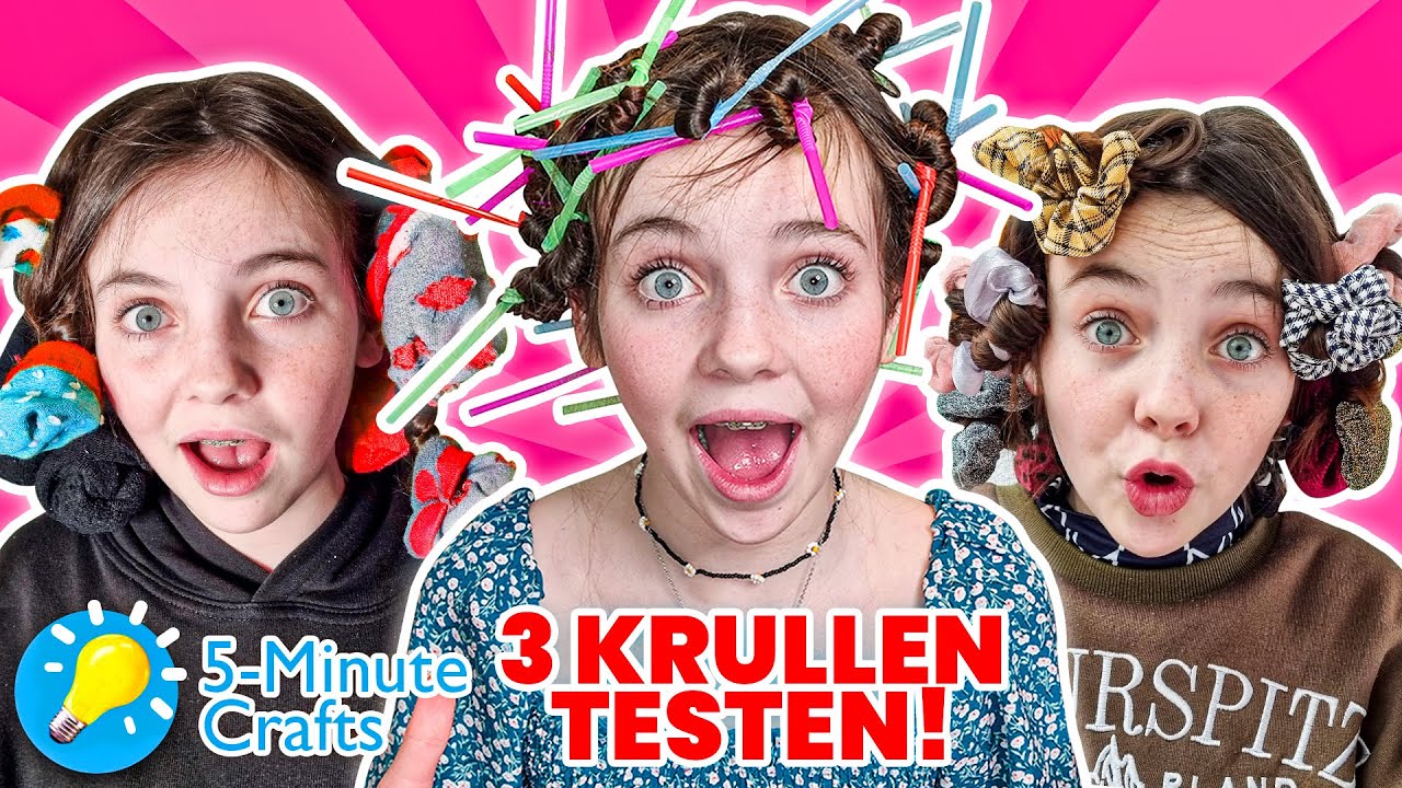 KRULLEN MET RARE SPULLEN - 5-MINUTE CRAFTS | SOKKEN, RIETJES EN SCRUNCHIES - Bibi