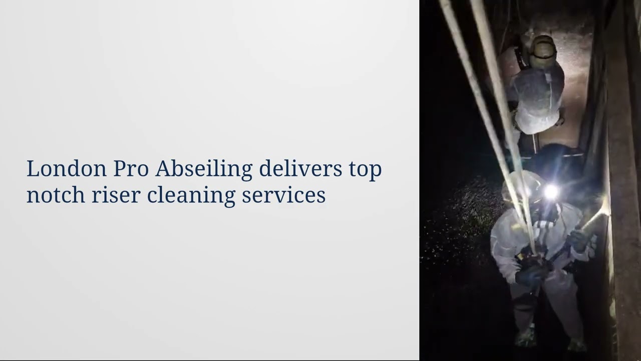 Professional Riser Cleaning Services in London
