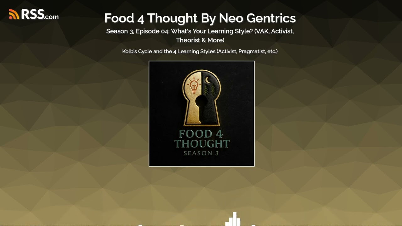 Season 3, Episode 04: What's Your Learning Style? (VAK, Activist, Theorist & More)