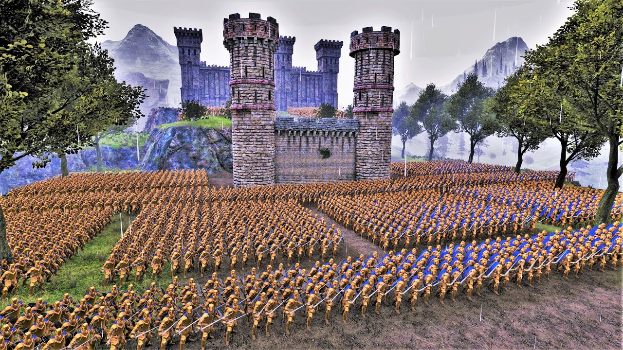 The Wolf King Unleashes his army of Werewolves on Realm of Golden Knights - UEBS | BATTLE SIMULATOR