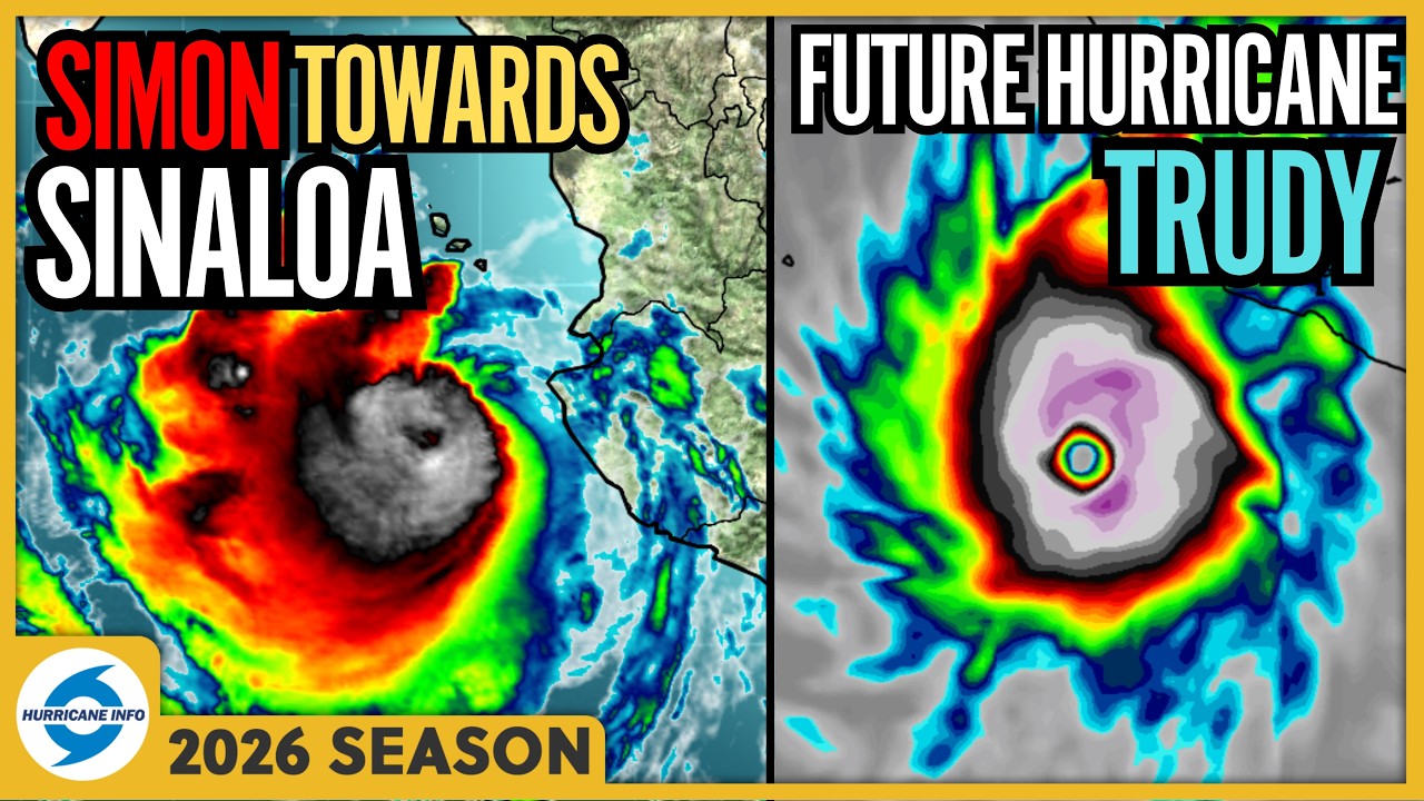Hurricane Simon Heads To Sinaloa. Invest 93E Could Strengthen into Tropical Storm or Hurricane Trudy