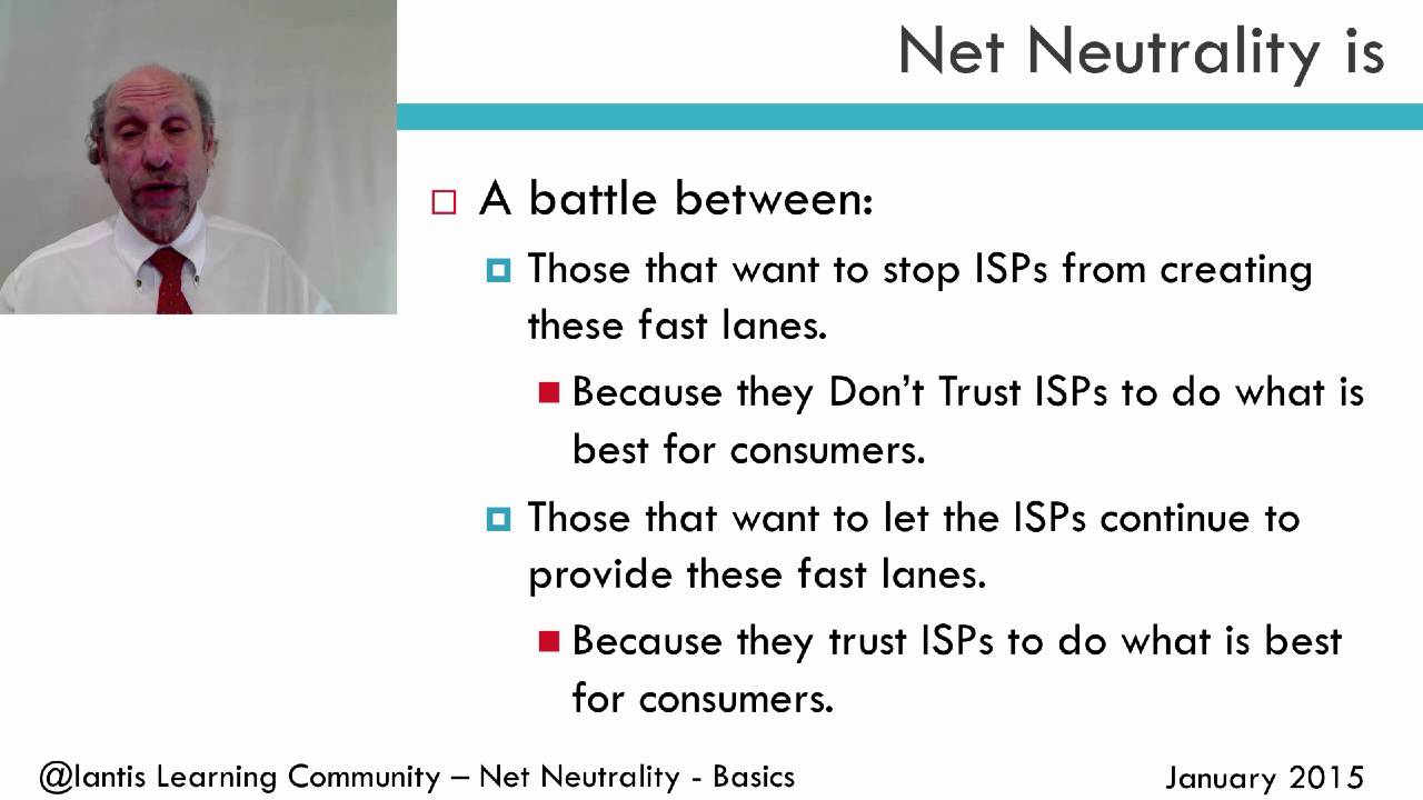 My Position on Net Neutrality