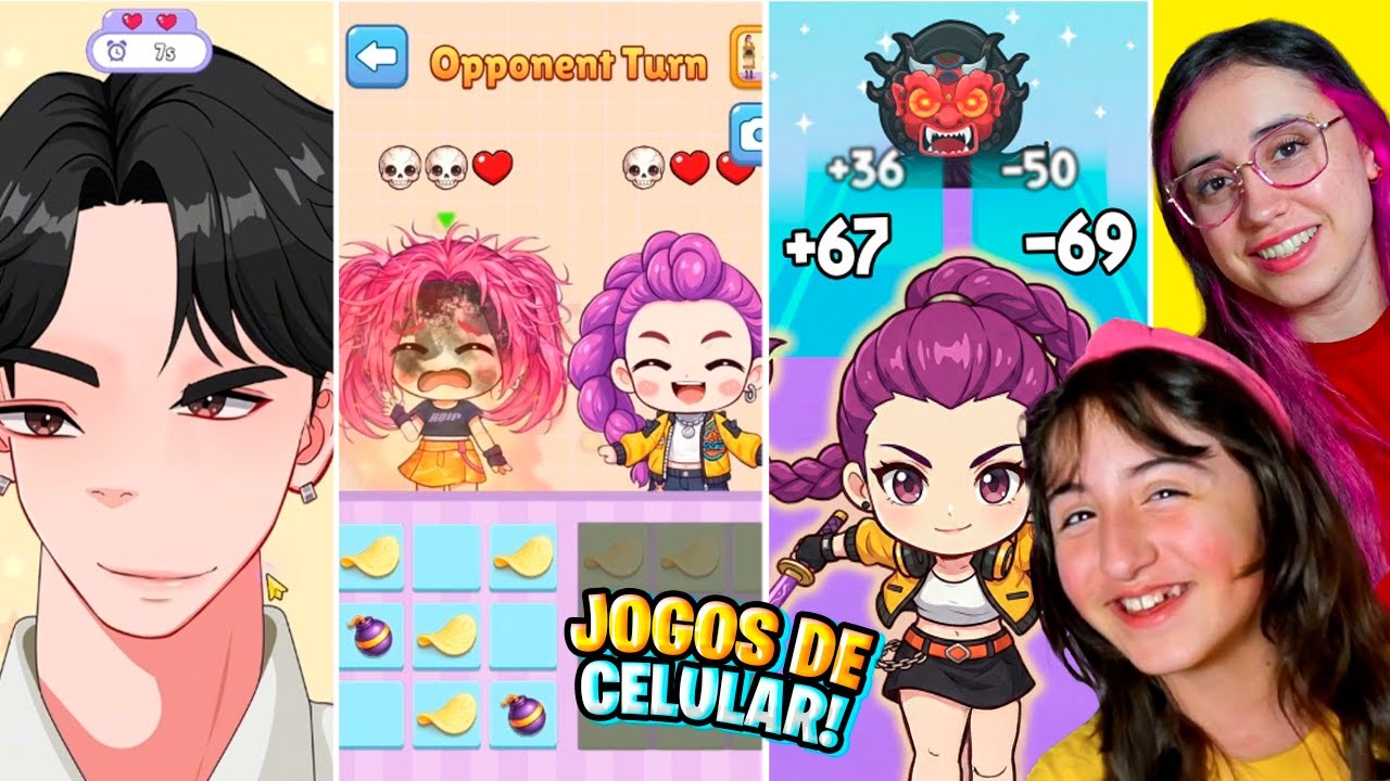 AS GUERREIRAS do KPOP ESTÃO INDO LONGE DEMAIS! TESTEI MELHORES JOGOS com RUMI, MIRA e ZOEY!