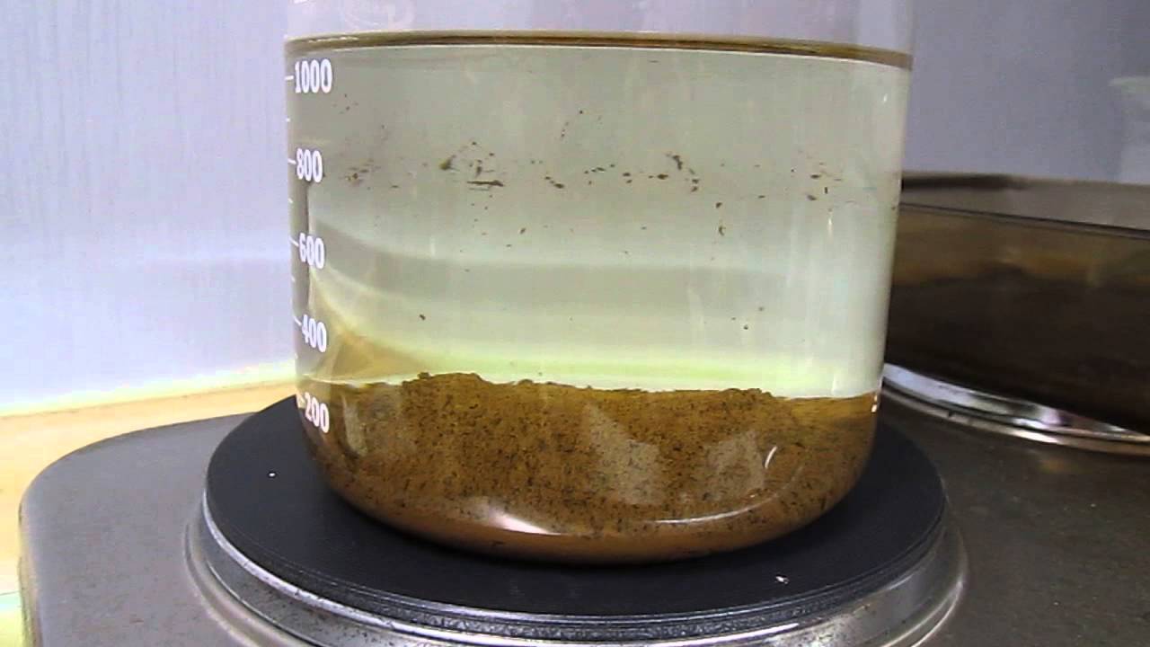 Settled gold powder