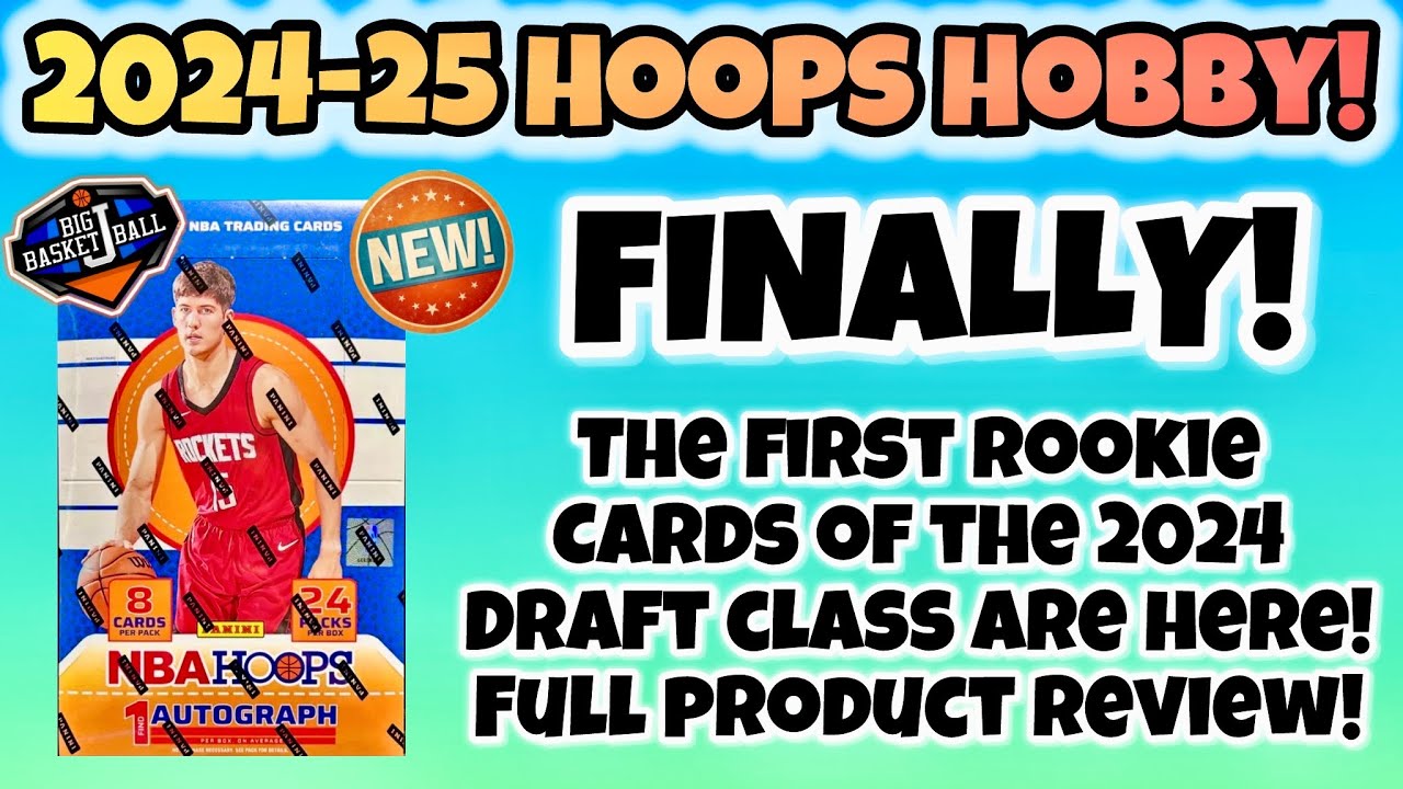 *FIRST LOOK!* 2024-25 Panini NBA Hoops Hobby Box Break 🔥 Full Product Review! New Rookies Are Here!