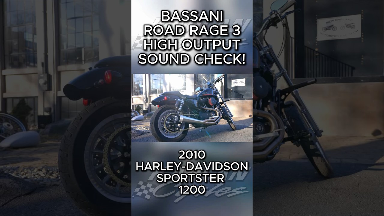 BASSANI ROAD RAGE III 2-1 Exhaust System SOUND CHECK! On the 2010 HARLEY-DAVIDSON SPORTSTER 1200