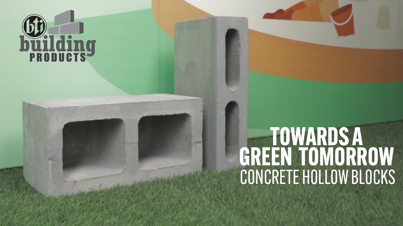 Towards a Green Tomorrow: Concrete Hollow Blocks