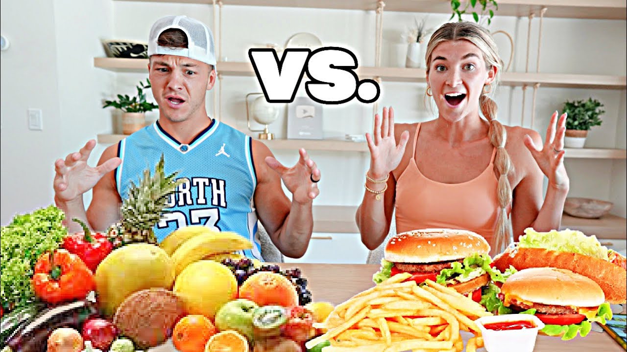 HEALTHY VS JUNK FOOD CHALLENGE