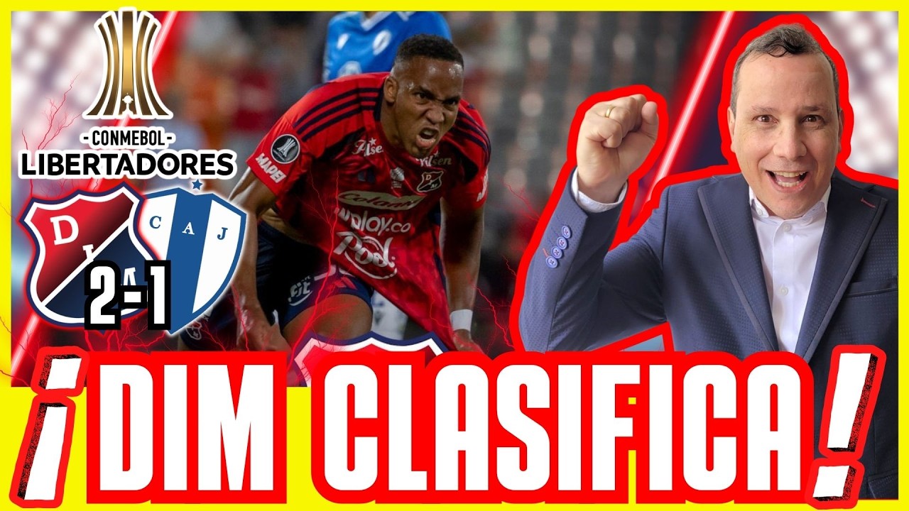⚽DIM A FASE DE GRUPOS 🟥🟦​​ MEDELLÍN (2)🆚(1) JUVENTUD 🟦​⬜​​​​ COPA LIBERTADORES 2026