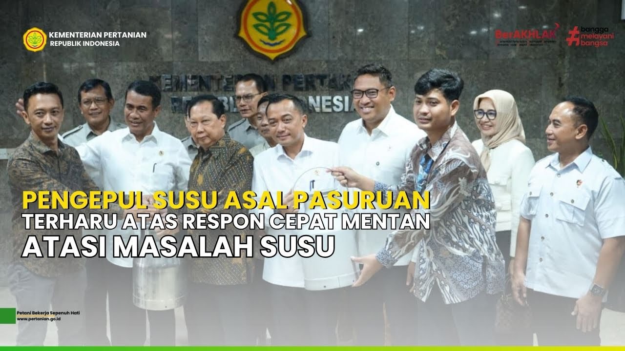 Pengepul Susu Asal Pasuruan Terharu Atas Respon Cepat Mentan Amran Atasi Masalah Susu