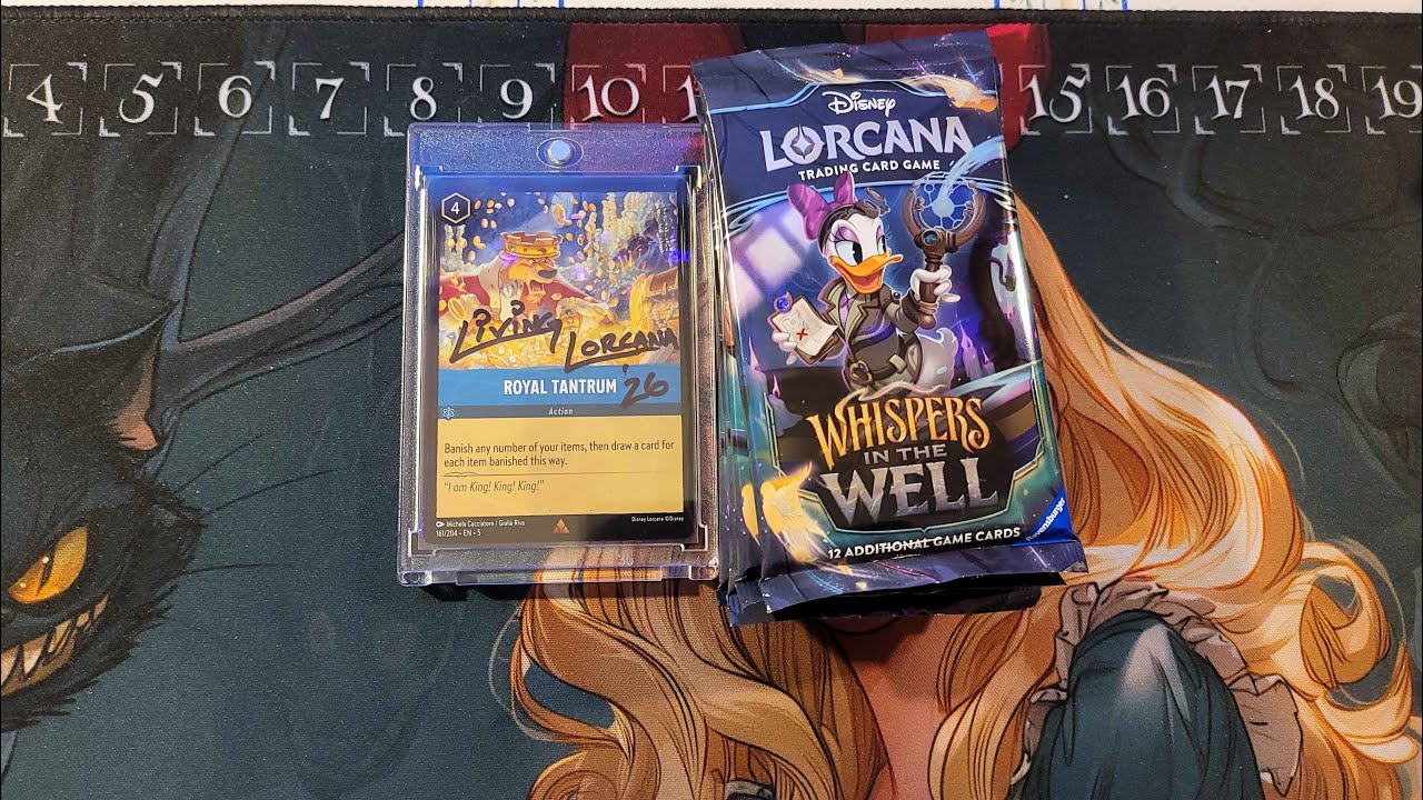 Lorcana whispers in the well opening battle with a give away
