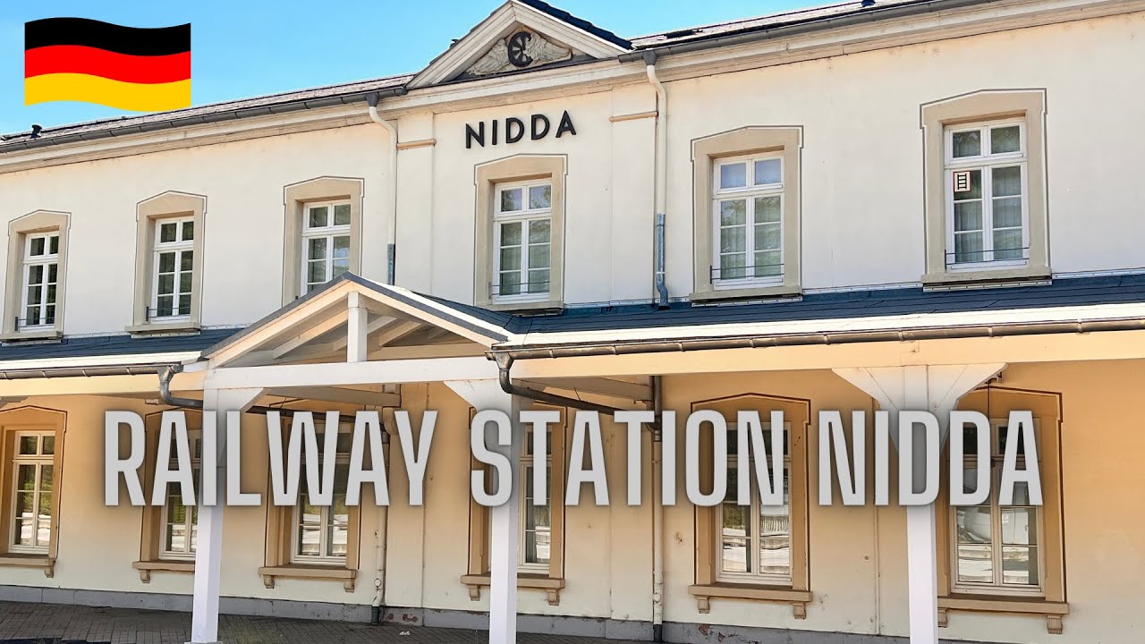 Railway Station Nidda Germany 🇩🇪 4K
