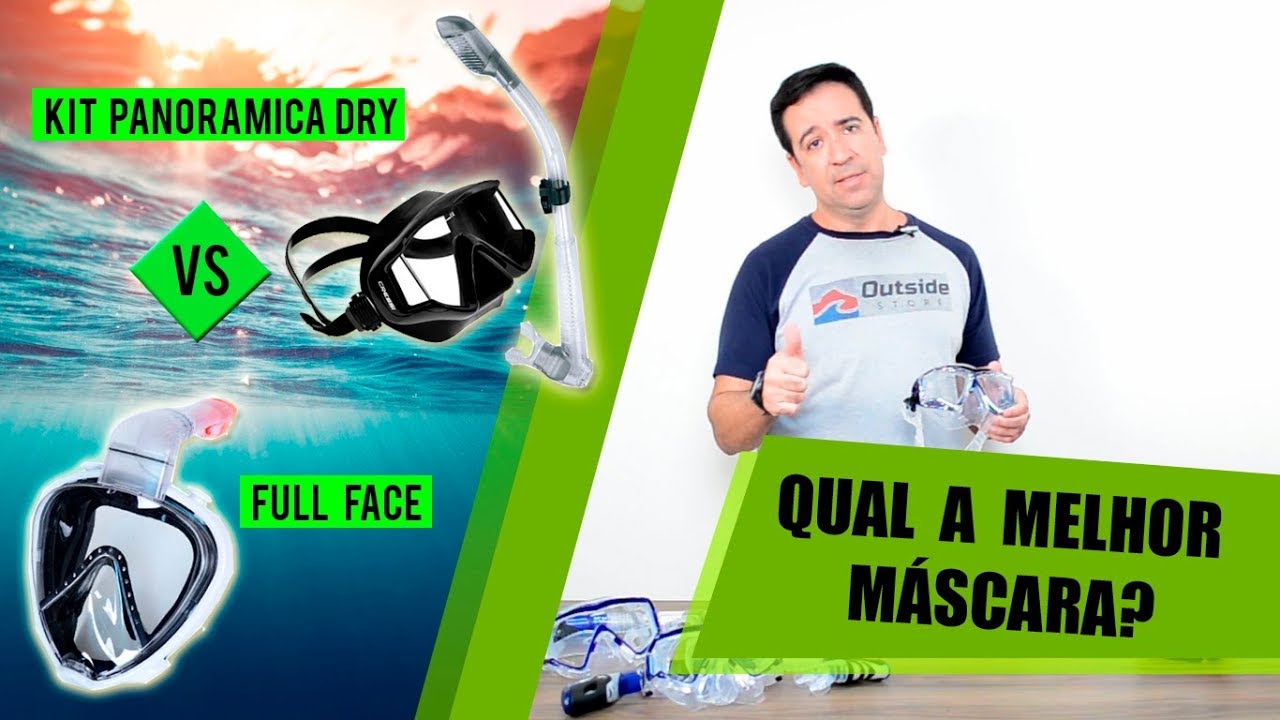 Qual a melhor máscara? FULL FACE x PANORÂMICA DRY