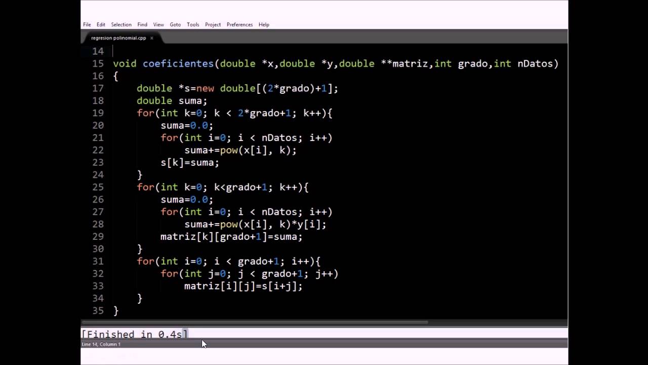 Método de Mínimos Cuadrados Polinomial (Regresión Polinomial).