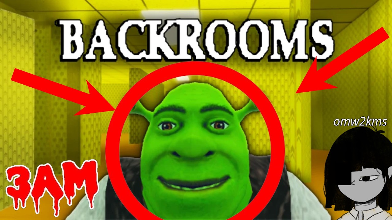 Shrek in The Backrooms no commentary + VHS Filter (read desc)