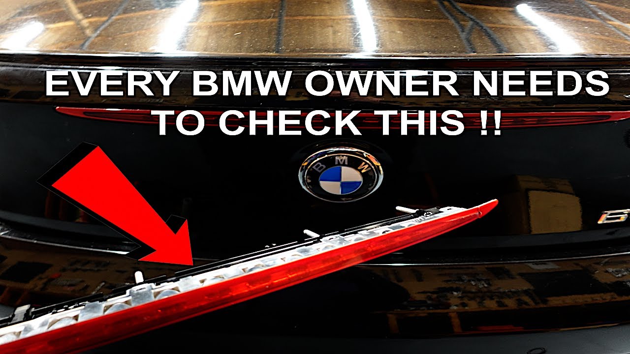 BMW E63 , E64 THIRD BRAKE LIGHT REMOVAL & REPLACEMENT