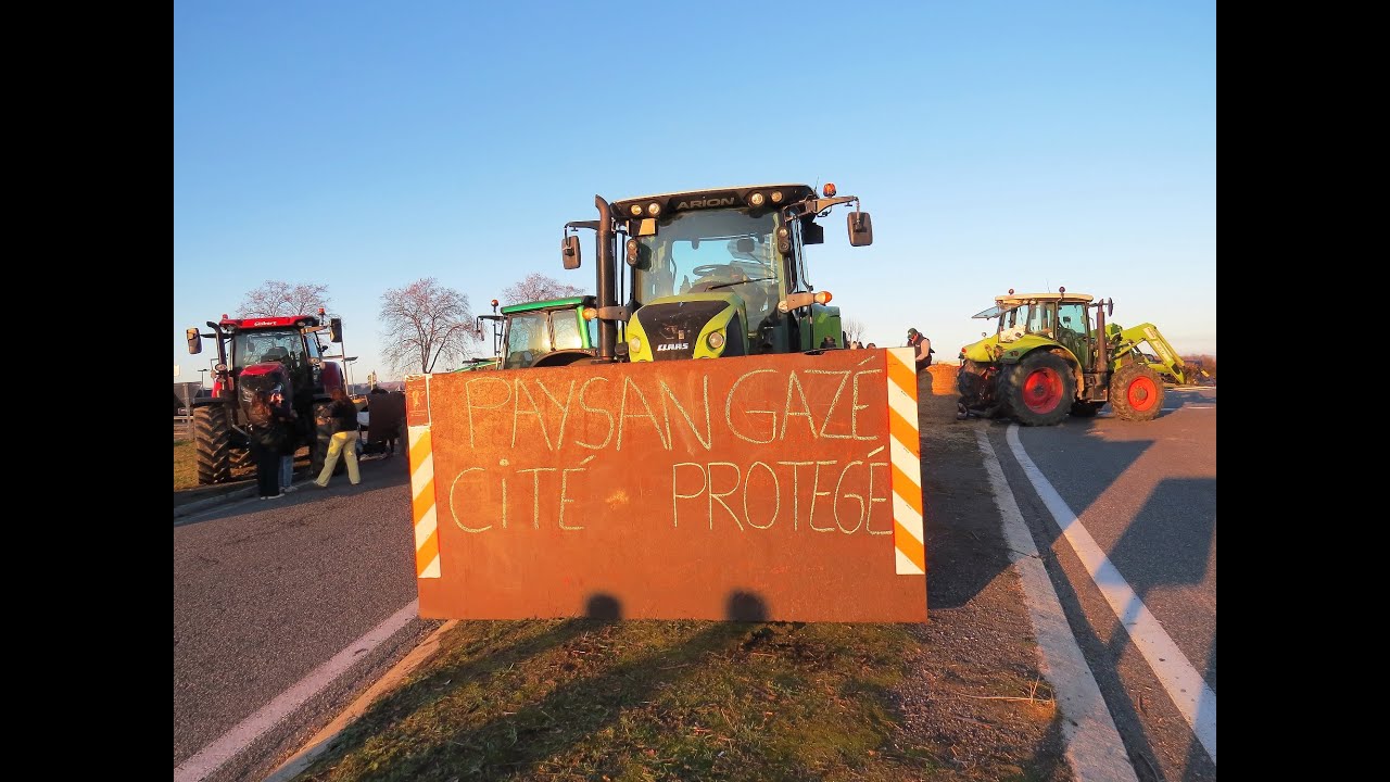Manifestation des agriculteurs -Giratoire de la Croix du Bazert - Haute-Garonne - 14 décembre 2025