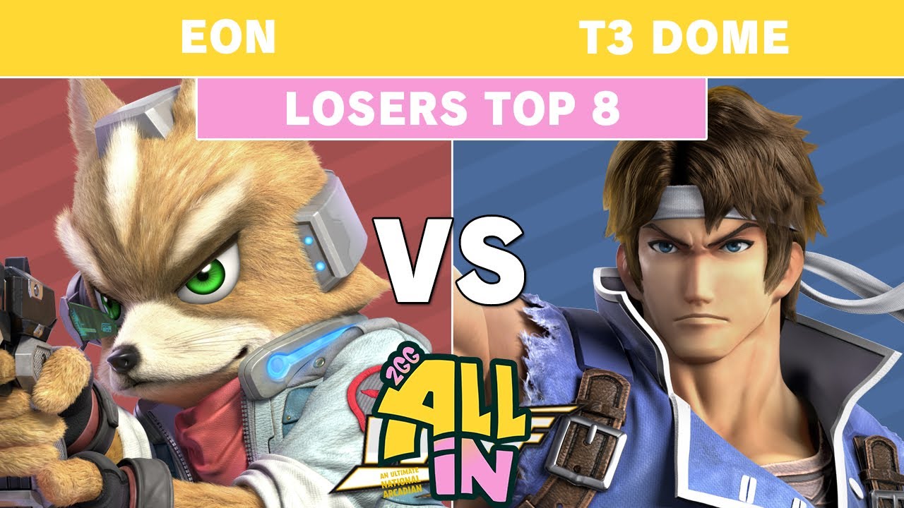 2GG All In - FS | Eon (Fox) Vs CG | T3 Dome (Richter) Losers Top 8 - Smash Ultimate